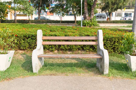 Bench chair in the parkの写真素材