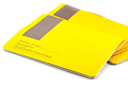 Chonburi, THAILAND - November 26, 2014: Thai Saving Account Passbook on white backgroundのeditorial素材