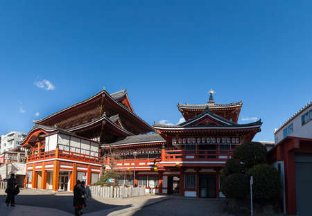 NAGOYA, JAPAN - January 24: Osu Kanon Temple in Nagoya., Osu Kanon is a buddhist temple (Shingon sect) and its history started in 1333.のeditorial素材
