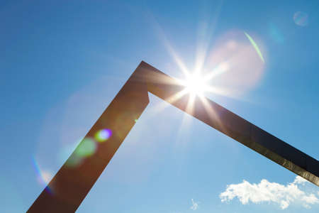 Sculpture in front of Nagoya City Science Museum.の写真素材