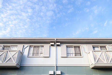 Aichi, JAPAN -September 15, 2015:Home and blue sky background in Aichi, JAPAN.,house or home for Rent.のeditorial素材