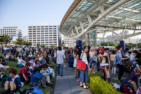 NAGOYA,JAPAN- August 07,2016: World cosplay summit 2016 in Nagoya, Japan.,のeditorial素材