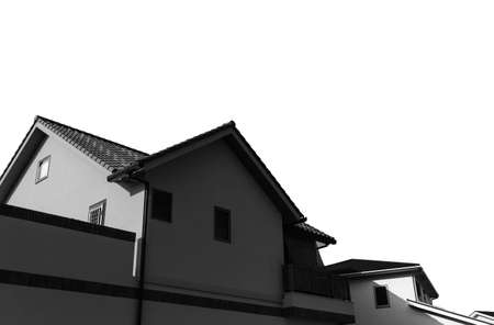 silhouette of Home.の写真素材