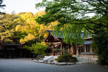 NAGOYA, JAPAN - April 16, 2016: Atsuta-jingu (Atsuta Shrine) in Nagoya, Japanのeditorial素材