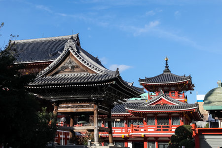 NAGOYA, JAPAN - December 05, 2015: : Osu Kannon temple in Nagoya, Japanのeditorial素材