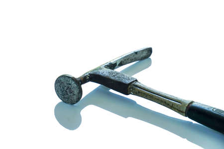 Old hammer for car body knock ,Make the surface of the car smoothの写真素材