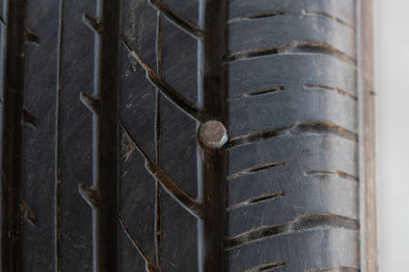 the nut on the tire.It is the cause of tire leakage.Removing the wheel to replace the tire when the...