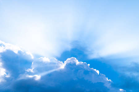 Beautifull Blue Sky with Cloud Watercolor