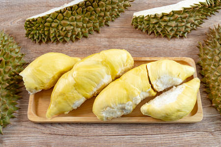 Durian is a Southeast Asian fruit thatâs most popular in Thailandの写真素材