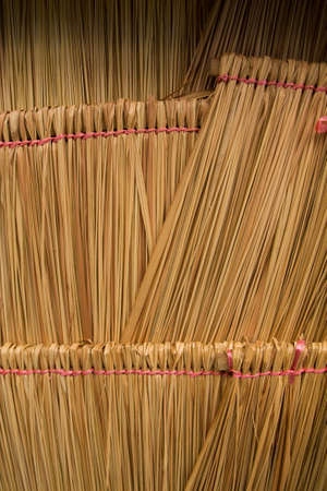 Dry grass wallの写真素材
