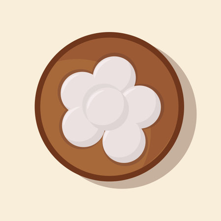 Vector set of national kazakh cuisine, dishes.National food -qurt.のイラスト素材