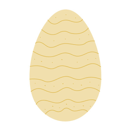 Egg illustration. Simple vector easter egg. One egg.のイラスト素材