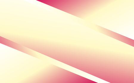 Minimal geometric background. Yellow and red elements with gradient.のイラスト素材