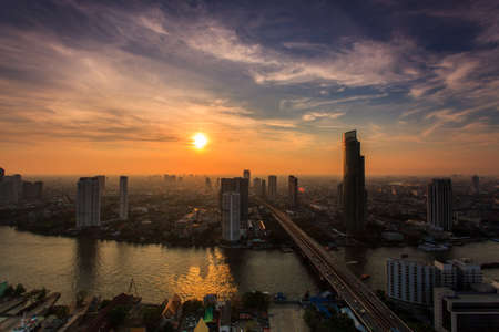 Bangkok before sunsetの写真素材