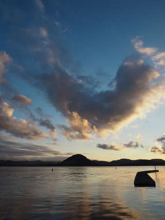 sunset in the sea