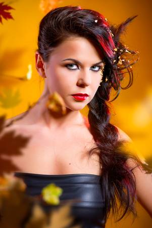 Portrait of a beautiful young womanの写真素材