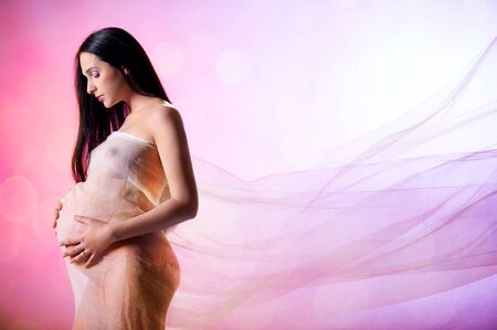 Beautiful pregnant woman の写真素材