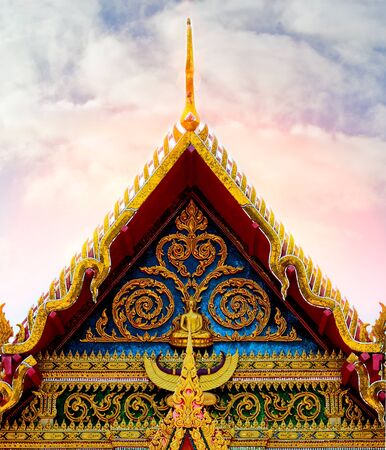 Buddhist temple, Thailandの写真素材