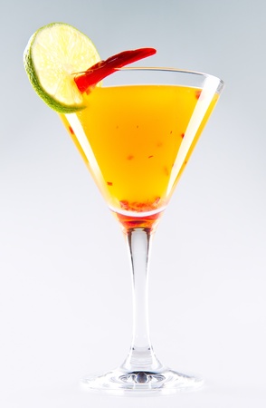  Suite cocktail over white backgroundの写真素材