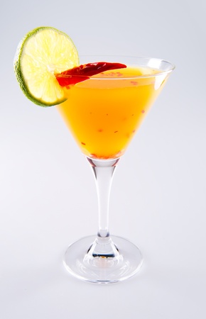  Suite cocktail over white backgroundの写真素材