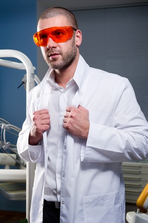 Confident successful doctor at dental clinic の写真素材