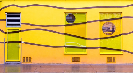 Painted wallの写真素材