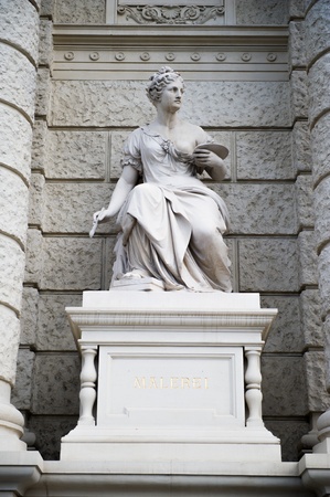 The Museum of art history facade sculpture in Viennaのeditorial素材