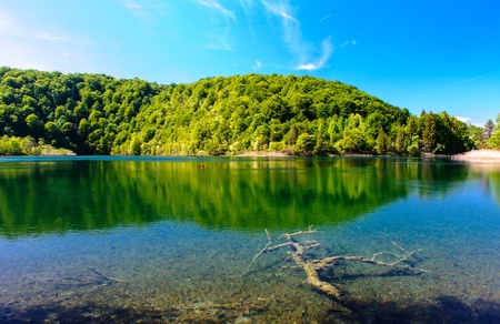 Beautiful landscape. Plitvice Lakes National Park in Croatia