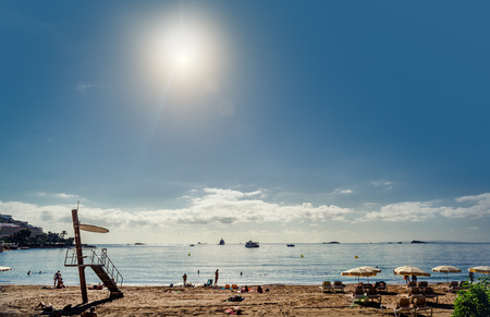 Ibiza beach  Spainのeditorial素材