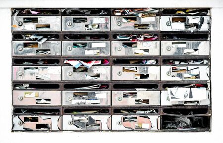 Obsolete mailboxesの写真素材