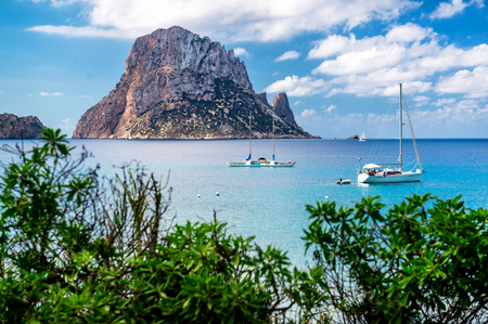 Picturesque view of the mysterious island of Es Vedra. Ibiza, Balearic Islands. Spainの写真素材