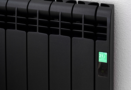 Wall convector with thermostat and electronic control