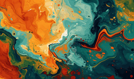 Abstract acrylic bright multi colored backgroundの素材