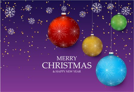 Christmas light vector background. Card or invitationのイラスト素材