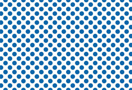 White and blue Polka Dot seamless pattern. For tablecloths, clothes, shirts, dresses, paper, bedding, blankets, quilts, and other textile products. Vector background.のイラスト素材