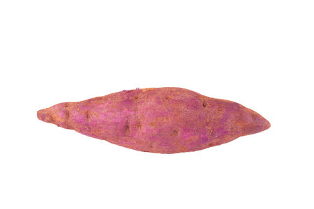 purple sweet yams on white background.の写真素材