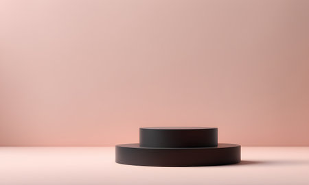 Empty Podium 3D Art Animated, Product Presentation, Banner Template, Digital Background, Website Design, Background Graphic - Artwork generated by AIの素材