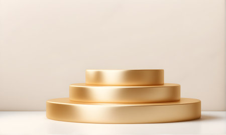 Empty Podium 3D Art Animated, Product Presentation, Banner Template, Digital Background, Website Design, Background Graphic - Artwork generated by AIの素材