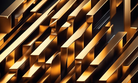 Amazing Abstract Golden Art Background Design for Websites, Posters and Banners or just use it as a Wallpaper for your PC - Artwork is generated with AIの素材