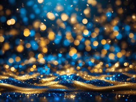 Bokeh Glitter Website Background Business Digital Art Design, Luxury Wallpaper, Background Graphic - Artwork generated by AIの素材