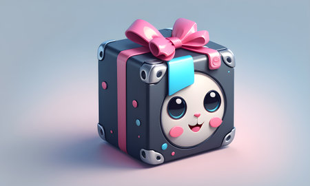 Cute Cyber Sale Icon 3D Art Animated Banner, Digital Background, Gift Card, Website Design, Background Graphic - Artwork generated by AIの素材