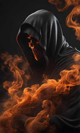 Halloween Background Design Horror Wallpaper Illustration Digital Art, Background Graphic - Artwork generated by AIの素材