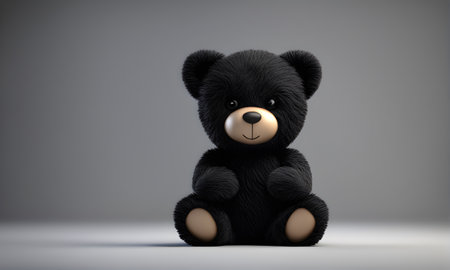 Teddy Bear Cute 3D Art Animated Banner, Digital Background, Kids Gift Card, Website Design, Background Graphic - Artwork generated by AIの素材
