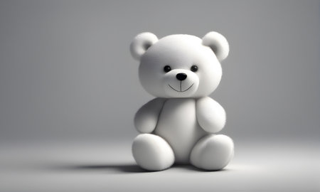 Teddy Bear Cute 3D Art Animated Banner, Digital Background, Kids Gift Card, Website Design, Background Graphic - Artwork generated by AIの素材