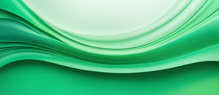 Abstract Green Colors Waves Background Colorful Wave Modern Art Digital Card Website Design for Decorations or your Print on Demand Business - generated by AIの素材