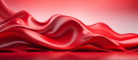 Abstract Red Colors Waves Background Colorful Wave Modern Art Digital Card Website Design for Decorations or your Print on Demand Business - generated by AIの素材