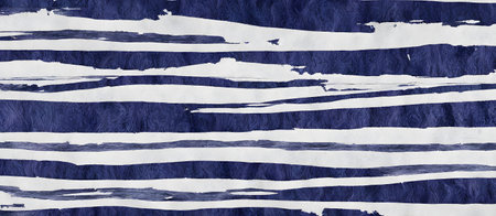 Indigo White Painted Stripes Brush Painting Background Colorful Digital Artwork Minimalistic Modern Card Design Wall Art Template for Decorations or your Print on Demand Business - generated by AIの素材