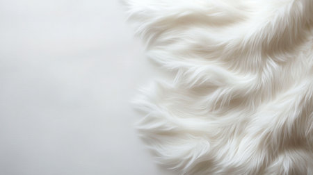 Embrace the essence of comfort with this soft and fluffy white faux fur texture, perfect for adding a luxurious touch to decor, fashion, and photography projects.の素材