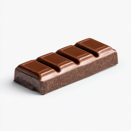 This image features a delectable milk chocolate bar with a smooth finish and crisp texture, perfect for connoisseurs and casual snackers alike.の素材