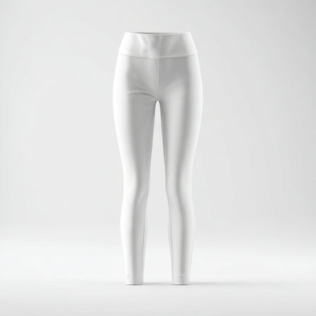 Discover these elegant white leggings designed for exceptional comfort and style, perfect for workouts, casual outings, or lounging at home.の素材